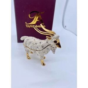 Taylor Avedon Billie Goat Jewelry /Trinket Box